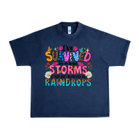 Navy ive survived too many storms to be thered by raind Urban Heavy Tee - CowhideDigitalArt