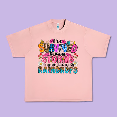 Ive Survived Too Many Storms To Be Thered By Raind Urban Heavy Tee Designed By Cowhidedigitalart