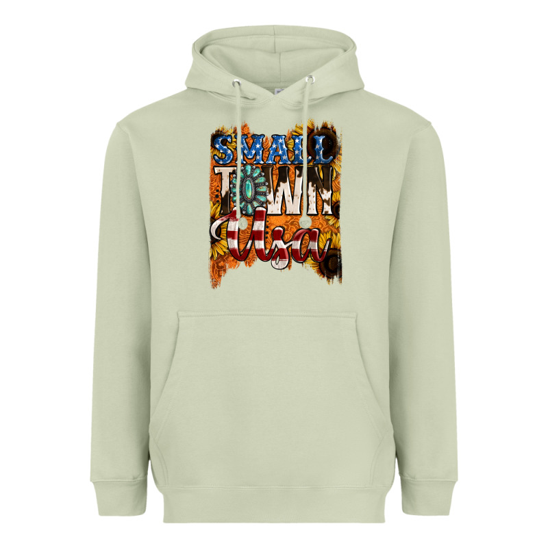 Small Town Usa Gemstone Heavyweight Hoodie by Jasminsmagicworld | Teevron
