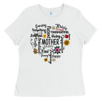 White Mother Ladies Tee - CowhideDigitalArt