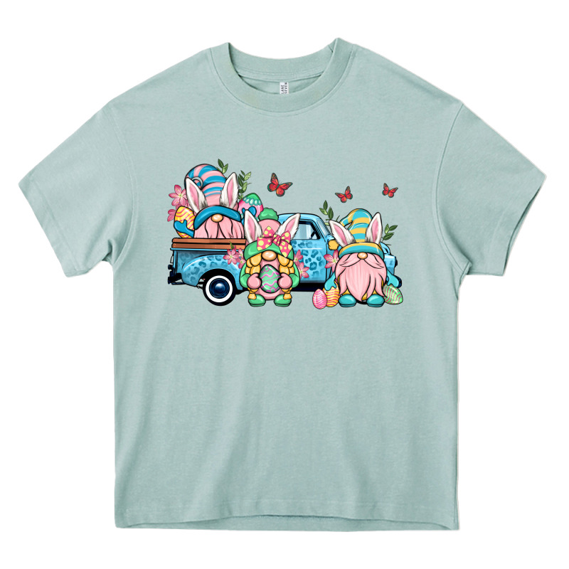 Easter Gnomes Truck Heavy Core Tee by OliviaCreatesArt | Teevron