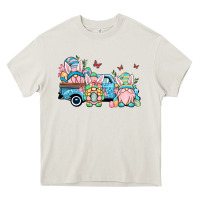 Cream Easter gnomes truck Heavy Core Tee - OliviaCreatesArt