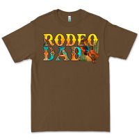 Cacao Western Rodeo Dad Premium Tee - BundleAndBundleShop