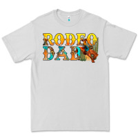 Dove Grey Western Rodeo Dad Premium Tee - BundleAndBundleShop