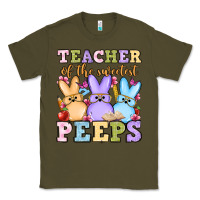 Army Green Easter Day Teacher of the sweetest peeps Classic Tee - OliviaCreatesArt