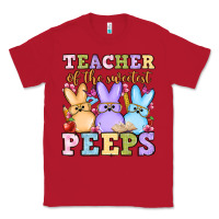 Red Easter Day Teacher of the sweetest peeps Classic Tee - OliviaCreatesArt