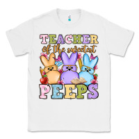 White Easter Day Teacher of the sweetest peeps Classic Tee - OliviaCreatesArt