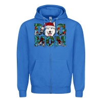 True Royal Christmas Dog Mom Husky Zipper Hoodie - RanaPortraitStore