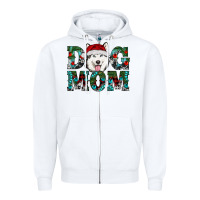 Christmas Dog Mom Husky Zipper Hoodie | Teevron