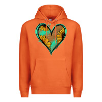 Carrot Sunflower Heart Premium Hoodie - Jasminsmagicworld