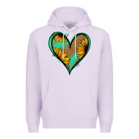 Lilac Sunflower Heart Premium Hoodie - Jasminsmagicworld