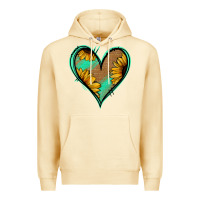 Pina Colada Sunflower Heart Premium Hoodie - Jasminsmagicworld