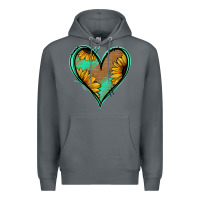 Rock Sunflower Heart Premium Hoodie - Jasminsmagicworld