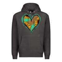 Smoke Sunflower Heart Premium Hoodie - Jasminsmagicworld