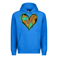 True Royal Sunflower Heart Premium Hoodie - Jasminsmagicworld