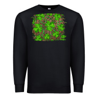 Black st patrick's day shamrock and leopard distressed background Premium Sweatshirt - RanaPortraitStore