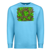 Ocean Blue st patrick's day shamrock and leopard distressed background Premium Sweatshirt - RanaPortraitStore