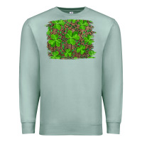 Seafoam st patrick's day shamrock and leopard distressed background Premium Sweatshirt - RanaPortraitStore