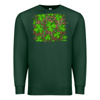 Sports Green st patrick's day shamrock and leopard distressed background Premium Sweatshirt - RanaPortraitStore