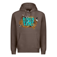 Coffee rodeo time  with leopard and cowhide Premium Hoodie - Artiststas