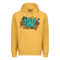 Mustard rodeo time  with leopard and cowhide Premium Hoodie - Artiststas
