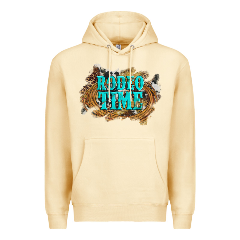 Rodeo Time  With Leopard And Cowhide Premium Hoodie by Artiststas | Teevron