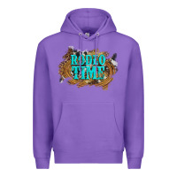 Purple rodeo time  with leopard and cowhide Premium Hoodie - Artiststas