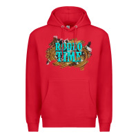 Red rodeo time  with leopard and cowhide Premium Hoodie - Artiststas