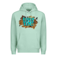 Seafoam rodeo time  with leopard and cowhide Premium Hoodie - Artiststas