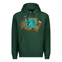 Sports Green rodeo time  with leopard and cowhide Premium Hoodie - Artiststas