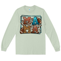 Matcha American Football Mama Mother's Day Long Sleeve Tee - LillyAllenDesigns