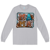 Moon Dust American Football Mama Mother's Day Long Sleeve Tee - LillyAllenDesigns