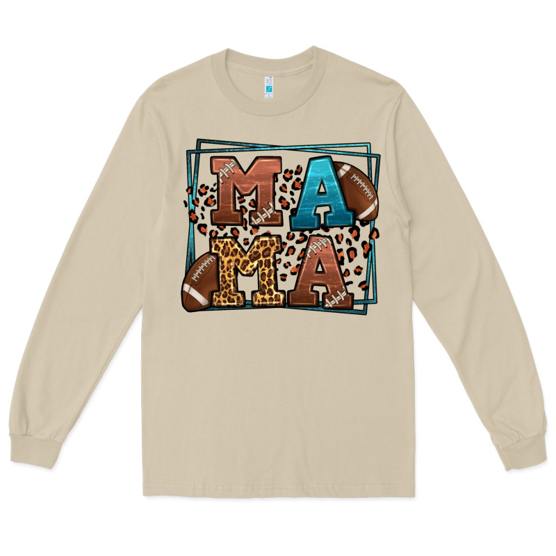 American Football Mama Mother's Day Long Sleeve Tee by LillyAllenDesigns | Teevron