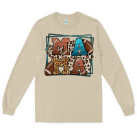 Mushroom American Football Mama Mother's Day Long Sleeve Tee - LillyAllenDesigns