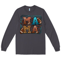Smoke American Football Mama Mother's Day Long Sleeve Tee - LillyAllenDesigns