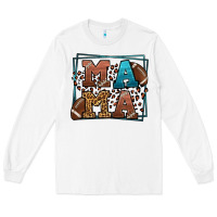 White American Football Mama Mother's Day Long Sleeve Tee - LillyAllenDesigns