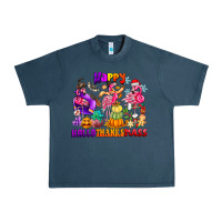 Midnight Navy Happy Hallo Thanks Mas Urban Heavy Tee - CowhideDigitalArt