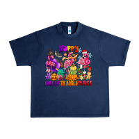 Navy Happy Hallo Thanks Mas Urban Heavy Tee - CowhideDigitalArt
