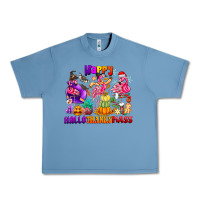 Pebble Blue Happy Hallo Thanks Mas Urban Heavy Tee - CowhideDigitalArt