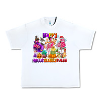 White Happy Hallo Thanks Mas Urban Heavy Tee - CowhideDigitalArt