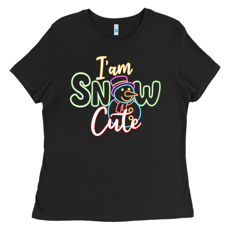 T Am Snow Cute Ladies Tee by CowhideDigitalArt | Teevron