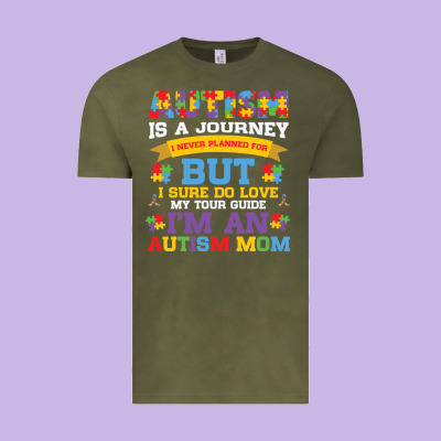Lil Autism Mom Vintage Tee Designed By Cowhidedigitalart