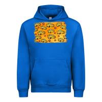 Cobalt School Bus Pattern Urban Hoodie - Jasminsmagicworld