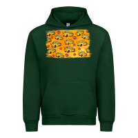 Foreset Green School Bus Pattern Urban Hoodie - Jasminsmagicworld
