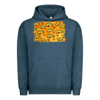 Pigment Midnight Navy School Bus Pattern Urban Hoodie - Jasminsmagicworld