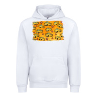 White School Bus Pattern Urban Hoodie - Jasminsmagicworld