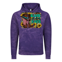 Cloud Purple blame all on my roots Vintage Hoodie - RacoonDesign