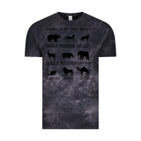Cloud Black Anımals Of The World Vintage Tee - Bettercallsaul