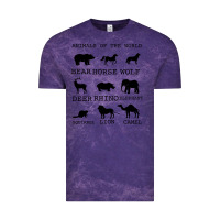 Cloud Purple Anımals Of The World Vintage Tee - Bettercallsaul