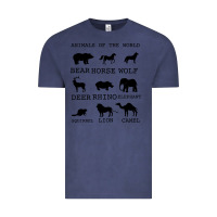 Vintage Denim Anımals Of The World Vintage Tee - Bettercallsaul
